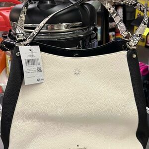 Kate Spade Black and White Shoulder Bag